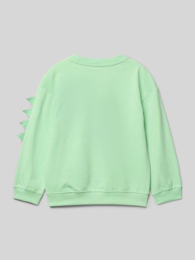 Blue Seven Sweatshirt met ribboorden Groen - 3