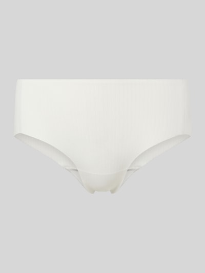 Produktfoto, Slip aus modalmix van Sloggi voor dames in wit met Riblook, aansluitende pasvorm en elastische band