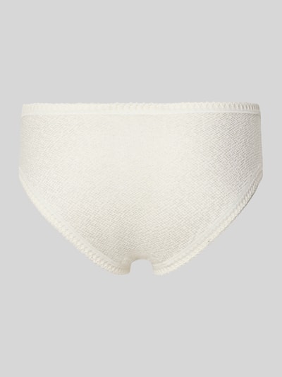 Productfoto, Slip aus Baumwoll-Mix Modell 'GO CRUSH' im 3er-Pack van Sloggi, Dames slip van mix van katoen en elastaan, aansluitende pasvorm, elastische band en met kant, set van 3, crème, fijne textuur