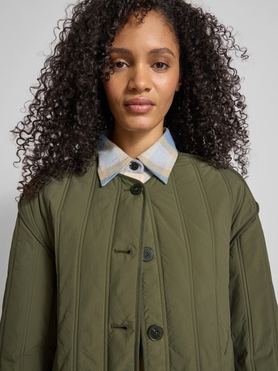 Closed Steppjacke mit Rundhalsausschnitt Khaki 3