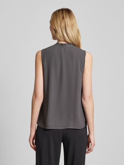 Jake*s Collection Blousetop van chiffon met druppelvormige hals Donkergrijs - 5