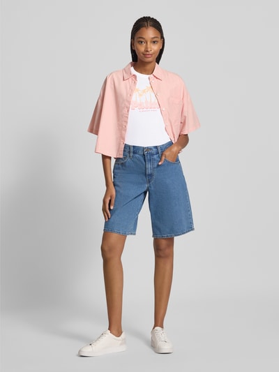 Only T-shirt o kroju regular fit z czystej bawełny model ‘HENNY LIFE’ Biały 1