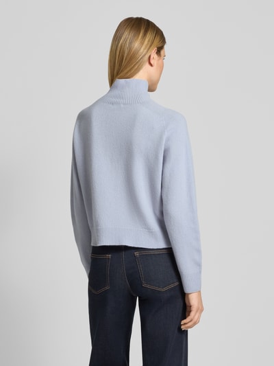 Drykorn Strickpullover mit Stehkragen Hellblau Melange 5