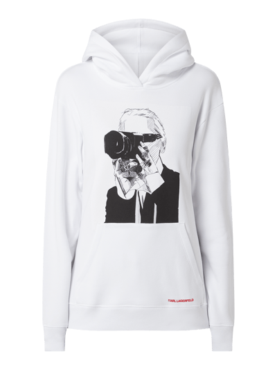 Karl Lagerfeld Hoodie met oversized schouders  Wit - 2