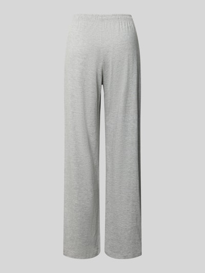 Produktfoto, Relaxed Fit Pyjama-Hose aus Baumwoll-Mix von Jake*s Casual in hellgrauer Melange-Optik mit elastischem Bund, Jersey-Stretch Materialverarbeitung