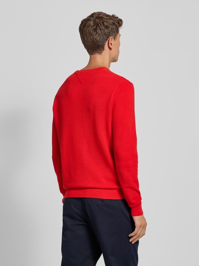 Tommy Hilfiger Gebreide pullover met ronde hals Rood - 5