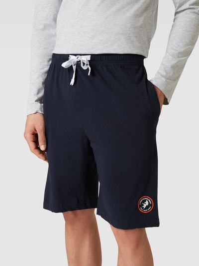 A Fish Named Fred Sweatshorts in gemêleerde look Marineblauw - 3