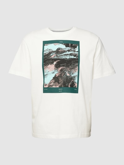 s.Oliver RED LABEL T-Shirt mit Motiv-Print Weiss 2
