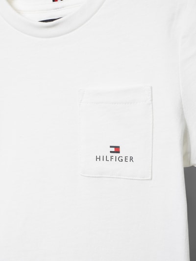 Tommy Hilfiger Kids T-Shirt mit Brusttasche Modell 'ESSENTIAL' Weiß 2