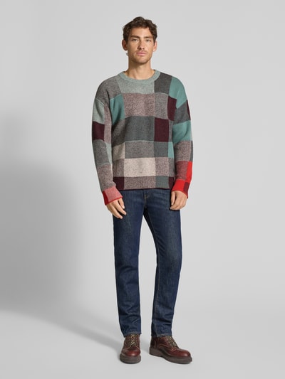 Paul Smith Strickpullover aus Baumwoll-Woll-Mix Petrol 1