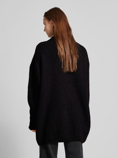 HUGO Oversized gebreide pullover met labelprint, model 'Sloguessy' Zwart - 5