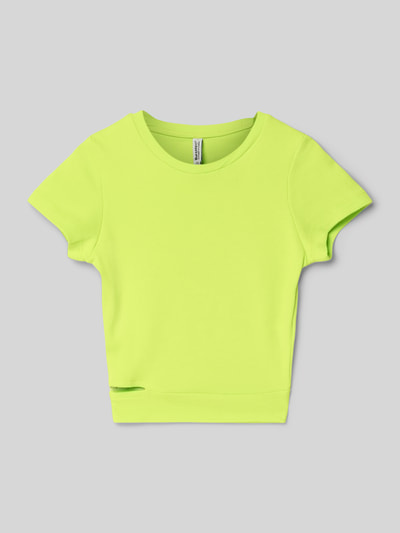 Blue Effect Boxy fit T-shirt met cut-out Neon groen - 1