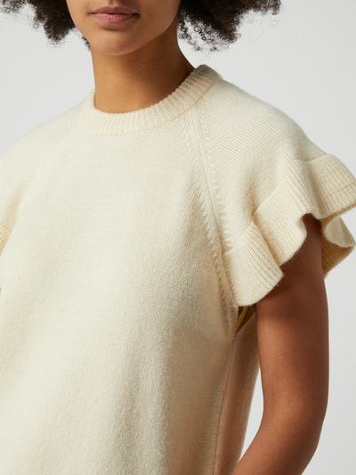 Modström Pullover met vleermuismouwen, model 'Jaime' Zand - 3