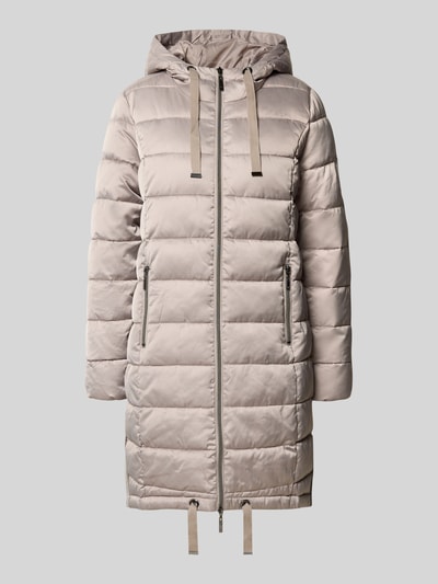 monari Steppmantel mit Kapuze Taupe 2