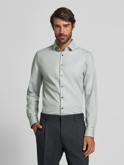 OLYMP Level Five Slim Fit Businesshemd mit Kentkragen Gruen 4