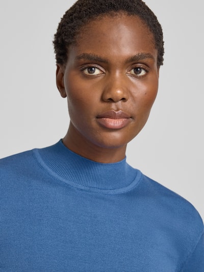 More & More Koszula z dzianiny ze stójką Szaroniebieski 3