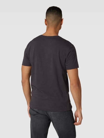 Tom Tailor T-Shirt mit melierter Optik Modell 'Uni Slub Tee' Anthrazit 5