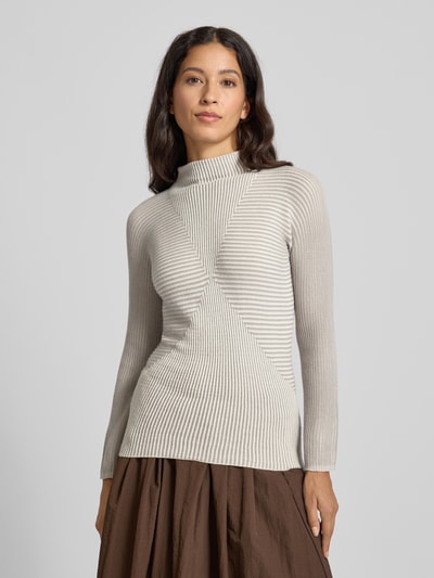 Emporio Armani Strickpullover mit Kaschmir-Anteil Taupe 4