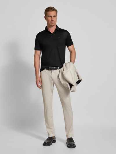 Emporio Armani Regular Fit Poloshirt mit Label-Print Black 1