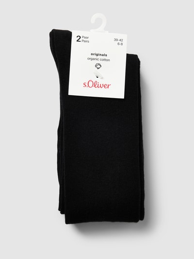 s.Oliver RED LABEL Socken mit hohem Schaft im 2er-Pack Black 3