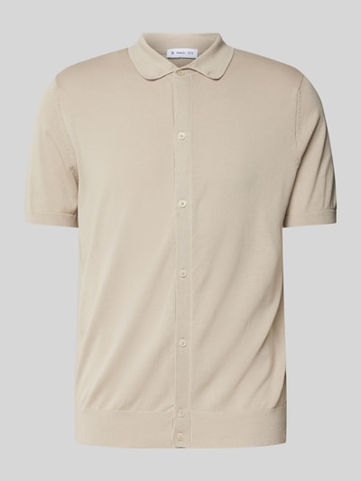 Manuel Ritz Poloshirt met knoopsluiting Beige - 2