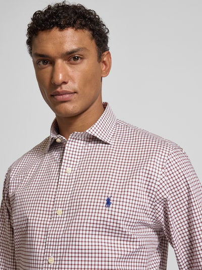 Polo Ralph Lauren Regular fit zakelijk overhemd met kentkraag Middenbruin - 3