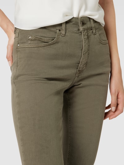 MAC Skinny Fit Jeans mit Stretch-Anteil Modell 'DREAM' Oliv 3