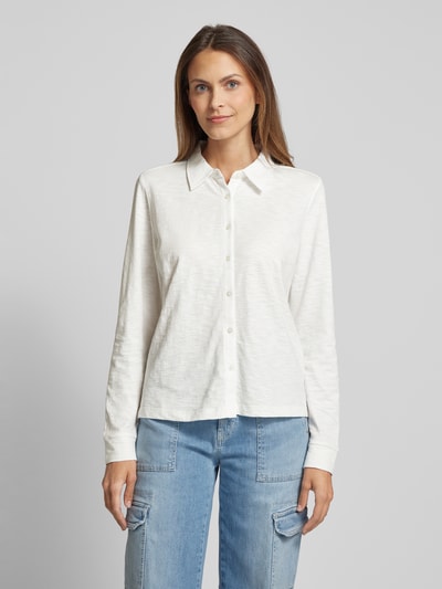 s.Oliver RED LABEL Shirt met lange mouwen en doorknoopsluiting Offwhite - 4