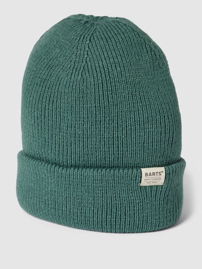 Barts Beanie met labeldetail, model 'Kinabalu' Kaki - 1