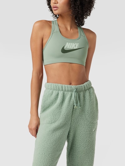 NIKE TRAINING Bustier mit Label-Print Mint 4