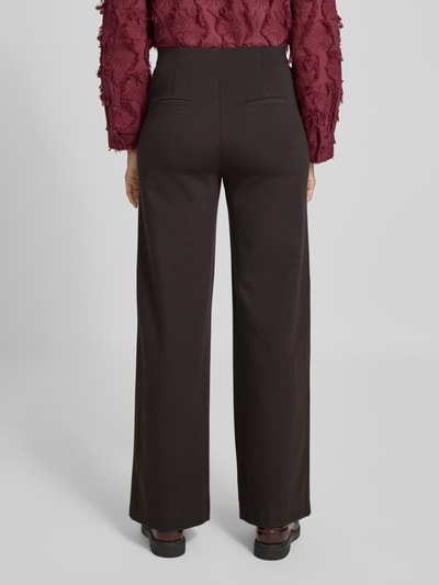 SEDUCTIVE Marlenehose aus Viskose-Mix mit Gesäßtaschen Modell 'KIMBERLEY' Dunkelbraun 5