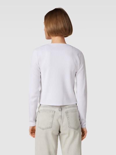 mbyM Cardigan mit Knopfverschluss Modell 'Velobali' Weiß 5