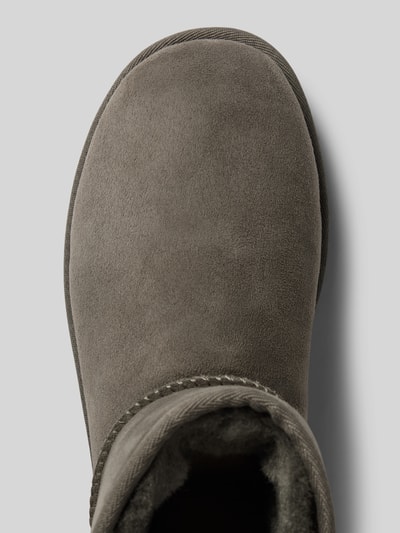 UGG Boots van leer met labelpatch, model 'CLASSIC MINI' Donkergrijs - 4