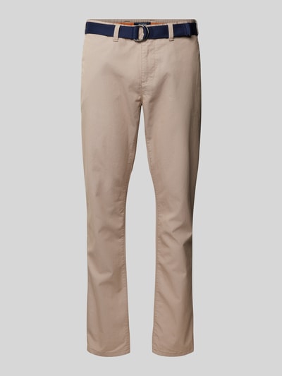 MCNEAL Slim Fit Chino mit Gürtel Beige 2