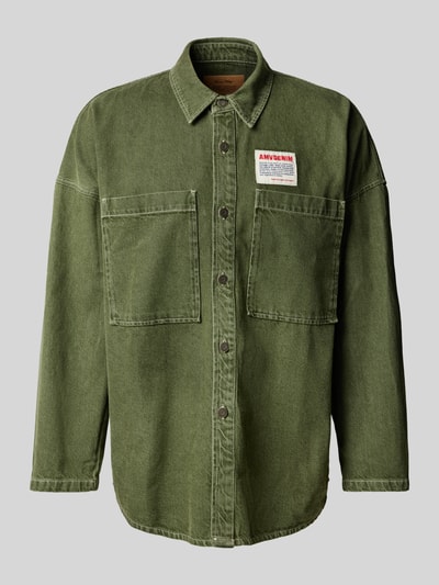 American Vintage Freizeithemd mit Knopfleiste Modell 'UZATOWN' Khaki 2