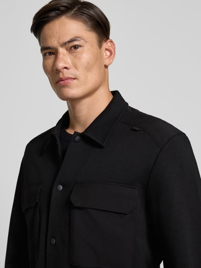 Antony Morato Regular fit overhemdjack van katoenmix met borstzakken Zwart - 3