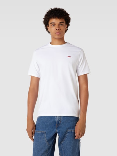 Levi's® T-Shirt mit Label-Patch Weiss 4