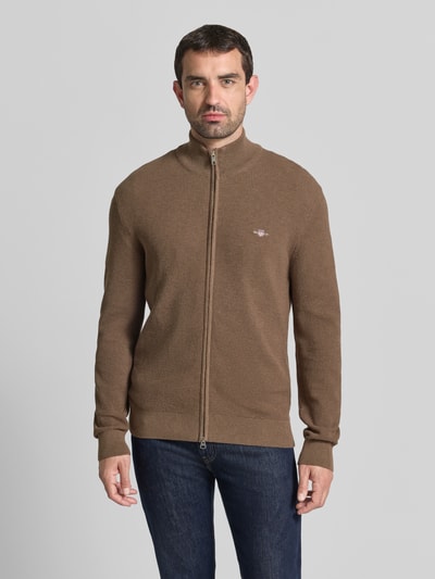 GANT Regular Fit Strickjacke aus reiner Baumwolle Hazel 4