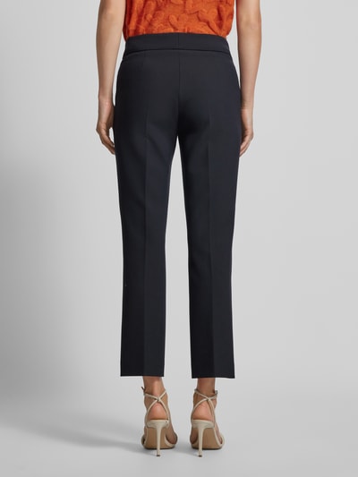 SEDUCTIVE Slim fit stoffen broek met persplooien, model 'INEZ' Donkerblauw - 5