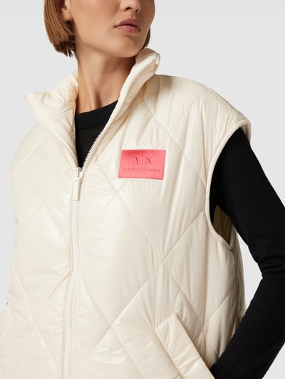 ARMANI EXCHANGE Extra lange bodywarmer Offwhite - 3