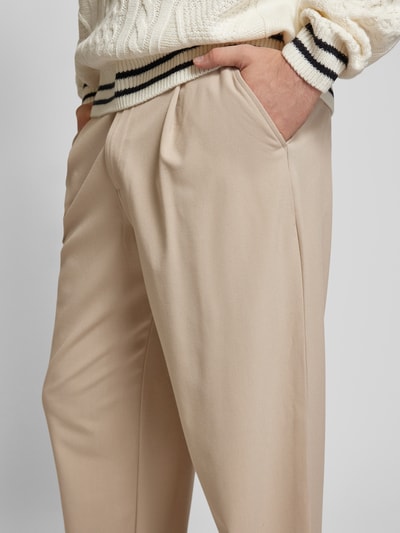 REVIEW Loose fit broek met steekzakken Beige - 3