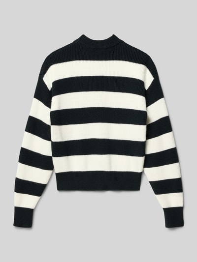 Garcia Strickpullover mit gerippten Abschlüssen Black 3