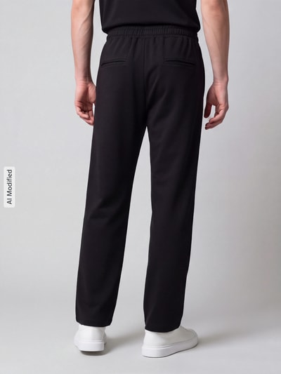 Don´t Waste Culture Loose Fit Sweathose aus reiner Baumwolle Modell 'LINO' Black 5