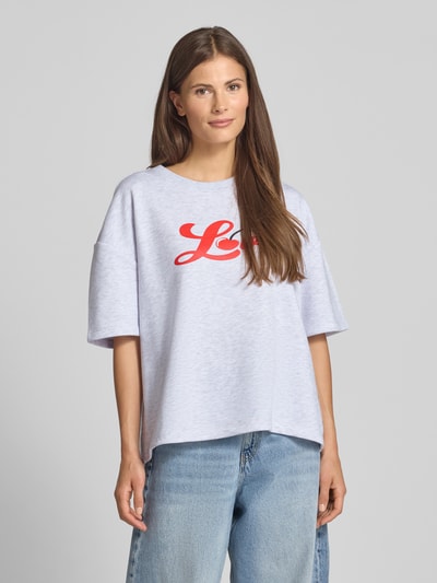 miss goodlife Sweatshirt mit 1/2-Arm und Rundhalsausschnitt Hellgrau Melange 4