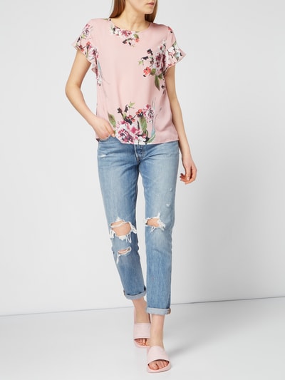 Vila Blusenshirt mit floralem Muster Rose 1