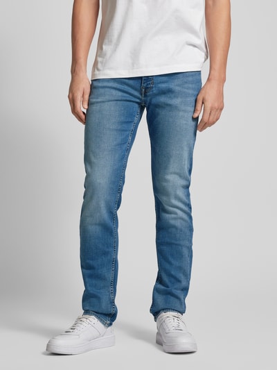 Marc O'Polo Regular Fit Low-Rise-Jeans mit Shaped-Beinverlauf Modell 'SJÖBO' Jeansblau 4