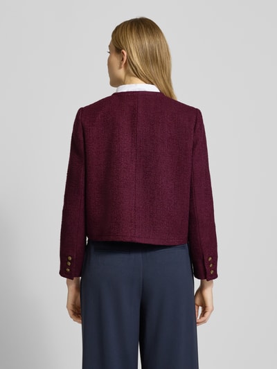 Bash Regular fit blazer met linnen, model 'MEREDITH' Bordeaux - 5