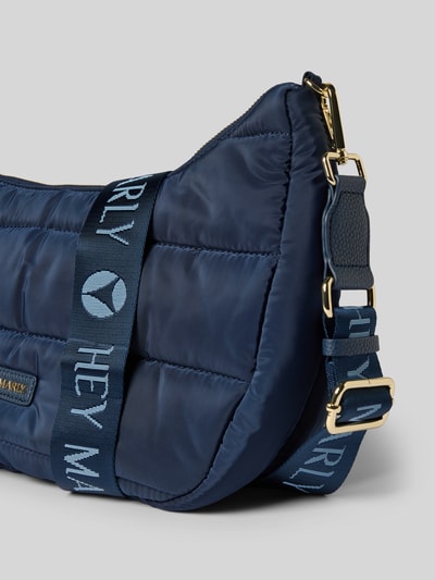 Hey Marly Schoudertas met logodetail, model 'Lifetime' Donkerblauw - 3