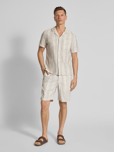 s.Oliver RED LABEL Oversized Freizeithemd aus reiner Baumwolle Sand 1