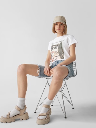RE/DONE T-Shirt mit Motiv-Print Weiß 6